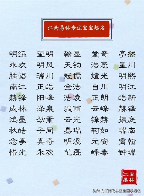 八字承有哪些字,成语中的好名字,男孩名字这样起,寓意吉祥又大气 - 冷