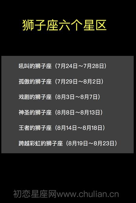 跨越彩虹的狮子座(8月19日～8月23日)王者的狮子座(8月14日～8月18日)